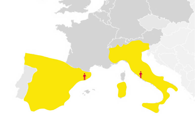 Colonies de vacances Ado (14/17 ans) de Rome à Barcelone 