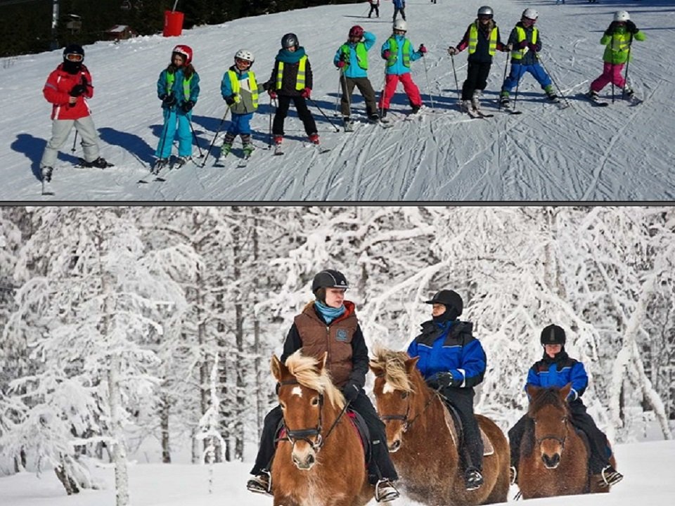 En selle et  ski - Colonie de vacances hiver