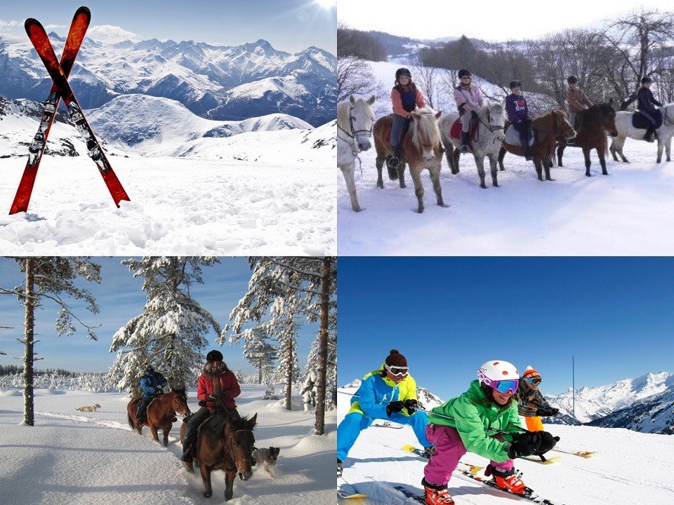 En selle et  ski - Colonie de vacances hiver