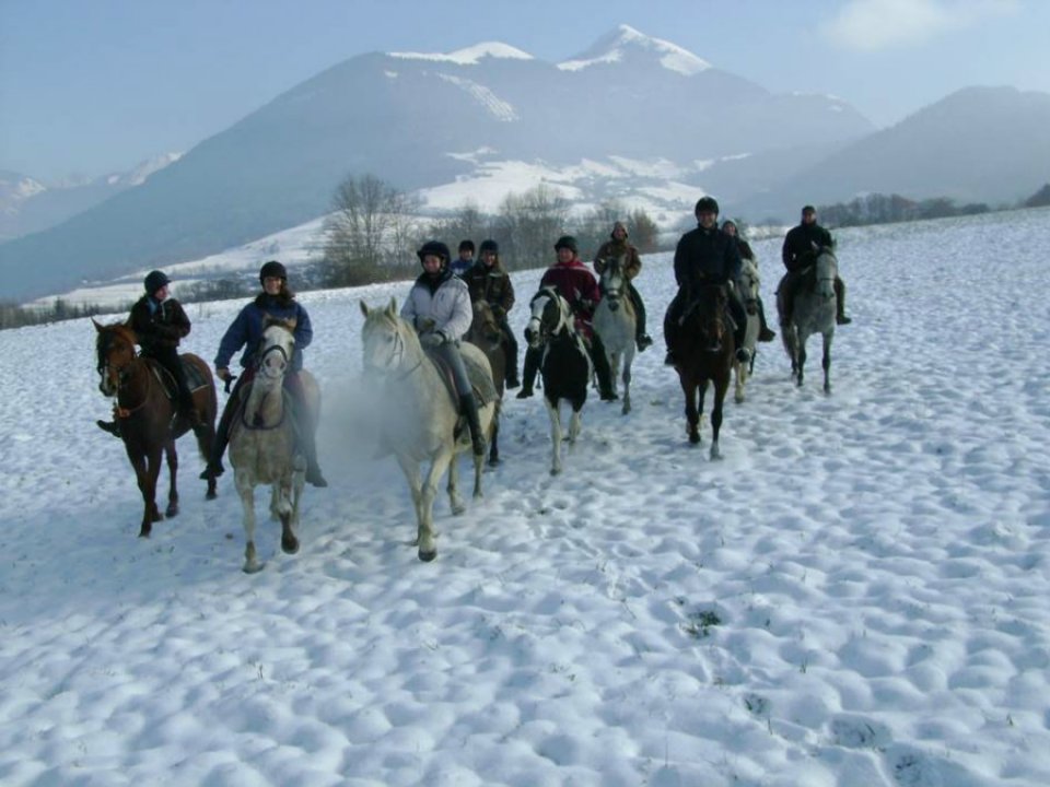 En selle et  ski - Colonie de vacances hiver