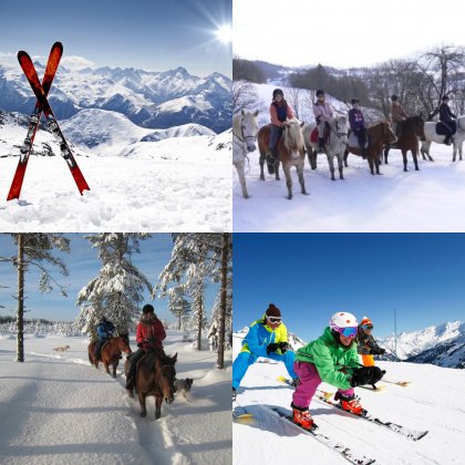 En selle et  ski - Colonie de vacances hiver